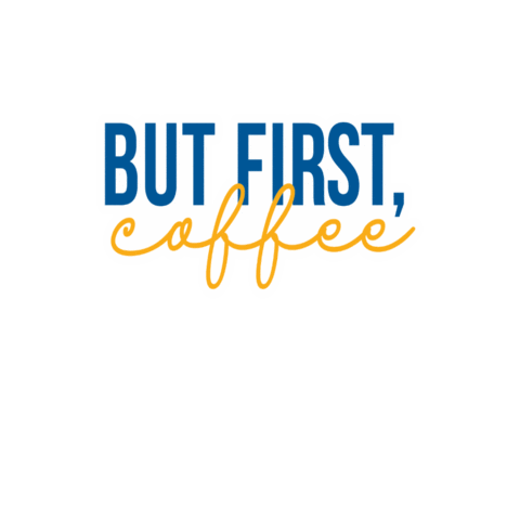 HopeInt giphygifmaker coffee caffeine but first coffee Sticker