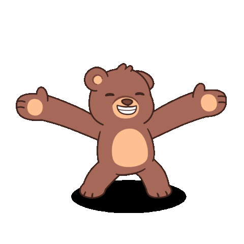 Sending You Love Teddy Bear Sticker by BEARISH