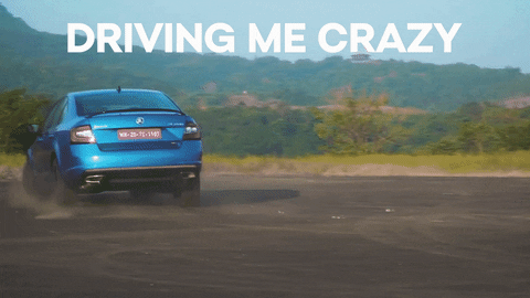 SKODAIndia giphyupload crazy cars race GIF
