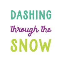 Dashing Through The Snow Christmas Sticker by AbekaHomeschool