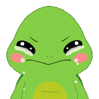 Sad Character Sticker