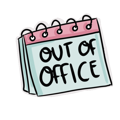 Out Of Office Weekend Sticker
