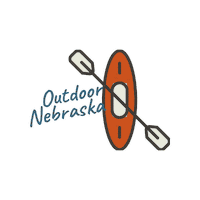 NEGameandParks water river kayak nebraska Sticker