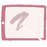 Pink Artist Sticker
