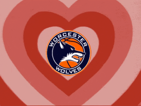 Be My Valentine Love GIF by Worcester Wolves