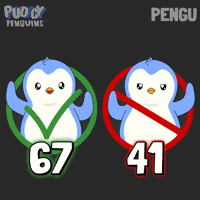 6 7 Penguin GIF by Pudgy Penguins