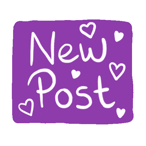 New Post Love Hearts Sticker
