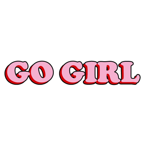 girl encouraging Sticker by prettylittlething
