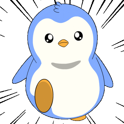 Catch Me Running Sticker by Pudgy Penguins
