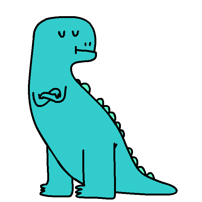 T-Rex No Sticker by CsaK