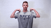 Navy M Tennis GIF by Navy Athletics