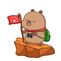 Happy Mountain Sticker