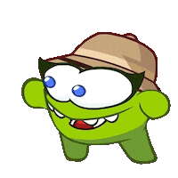 Hand Hello Sticker by Om Nom