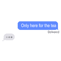 urviphuloria text tea gossip imessage Sticker