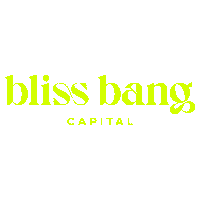 blissbangcapital logo neon gold bbc Sticker