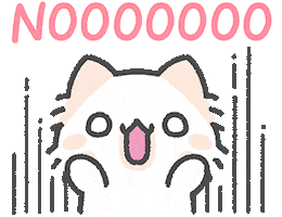 cat no Sticker by ACHTUNG