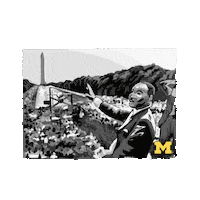Martin Luther King Jr Black History Month Sticker by University of Michigan