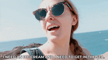 Ice Cream Vacation GIF by HannahWitton