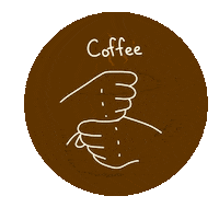 Coffee Asl Sticker