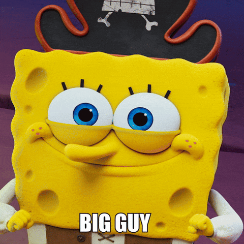 Big Guy Spongebob Sqaurepants GIF by The SpongeBob Movie: Search for SquarePants