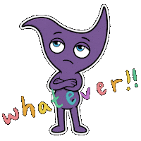 Whatever Meh Sticker by CwaZyVerse