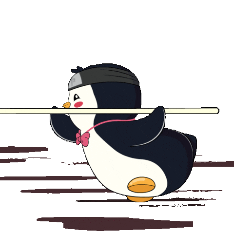 Pole Vault Sport Sticker by Pudgy Penguins