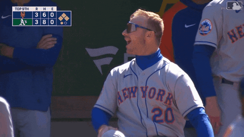 Happy Major League Baseball GIF by New York Mets