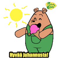 Ice Cream Bear Sticker