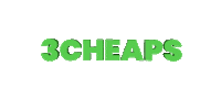 3cheaps 3cheaps 3cheaps text Sticker