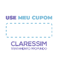 Claressim influencer beleza autocuidado cupom Sticker