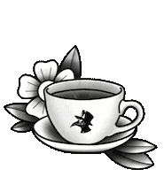 Coffee Piercing Sticker