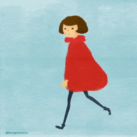 leaving on my way GIF by Kaho Yoshida