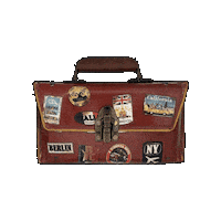 kentstetson travel vacation clutch suitcase Sticker