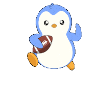 Super Bowl Running Sticker by Pudgy Penguins