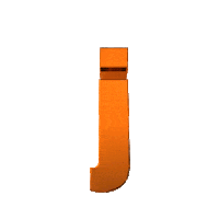 Alphabet J Sticker by ratedglobal