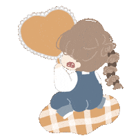 Orange Love Sticker