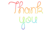 Rainbow Thank You Sticker