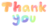 Rainbow Thank You Sticker
