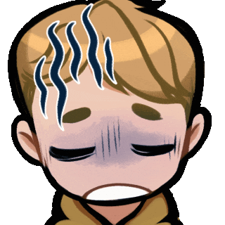 Frustrated Chibi Sticker