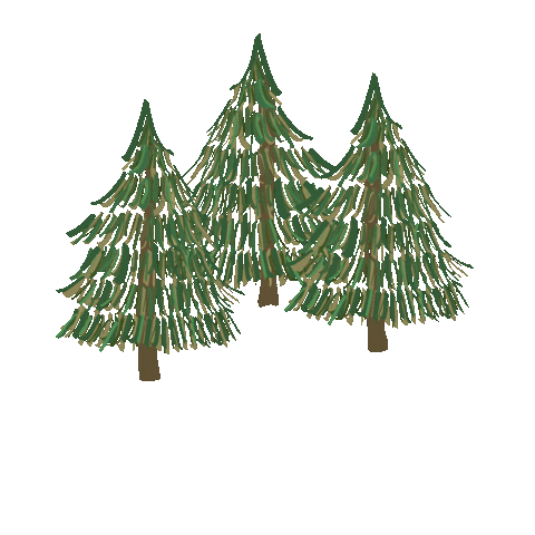Pine Trees Sticker by Noelle Downing