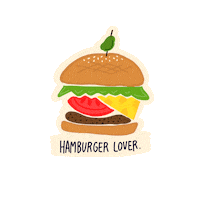 Food Hamburger Sticker