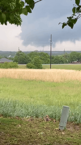Video Shows Tornado Touch Down in Central Oklahoma