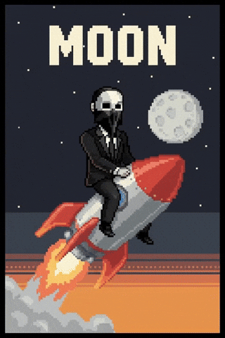 ABCNT money moon rocket trading GIF