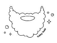 Santa Bubbles Sticker by TubbyTodd