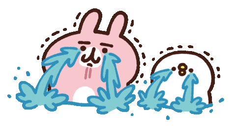 Cry うさぎ Sticker by Kanahei