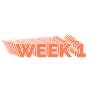 Week 1 Sticker by Stef Moss