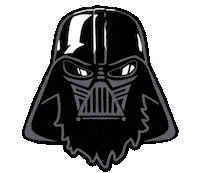 May The Force Vader Sticker by BEARDED VILLAINS