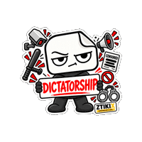 Surveillance Dictator Sticker by ZTIKIX