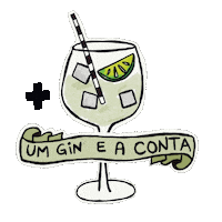 Hang Over Gin Tonic Sticker
