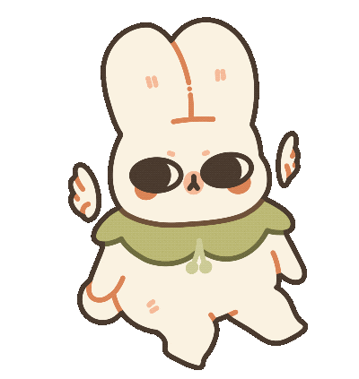 Bunny Sticker by moonie coco